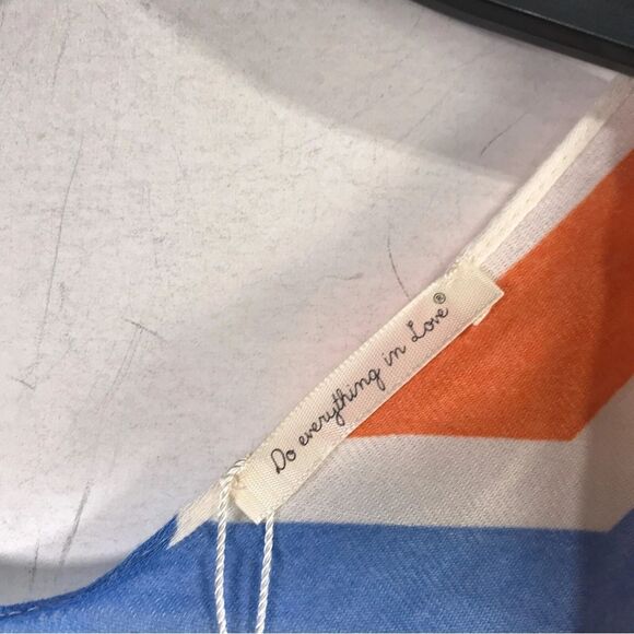 Do Everything In Love Abstract Kimono – Tassel Trim, Lightweight Boho Layer, OS - Picture 14 of 16